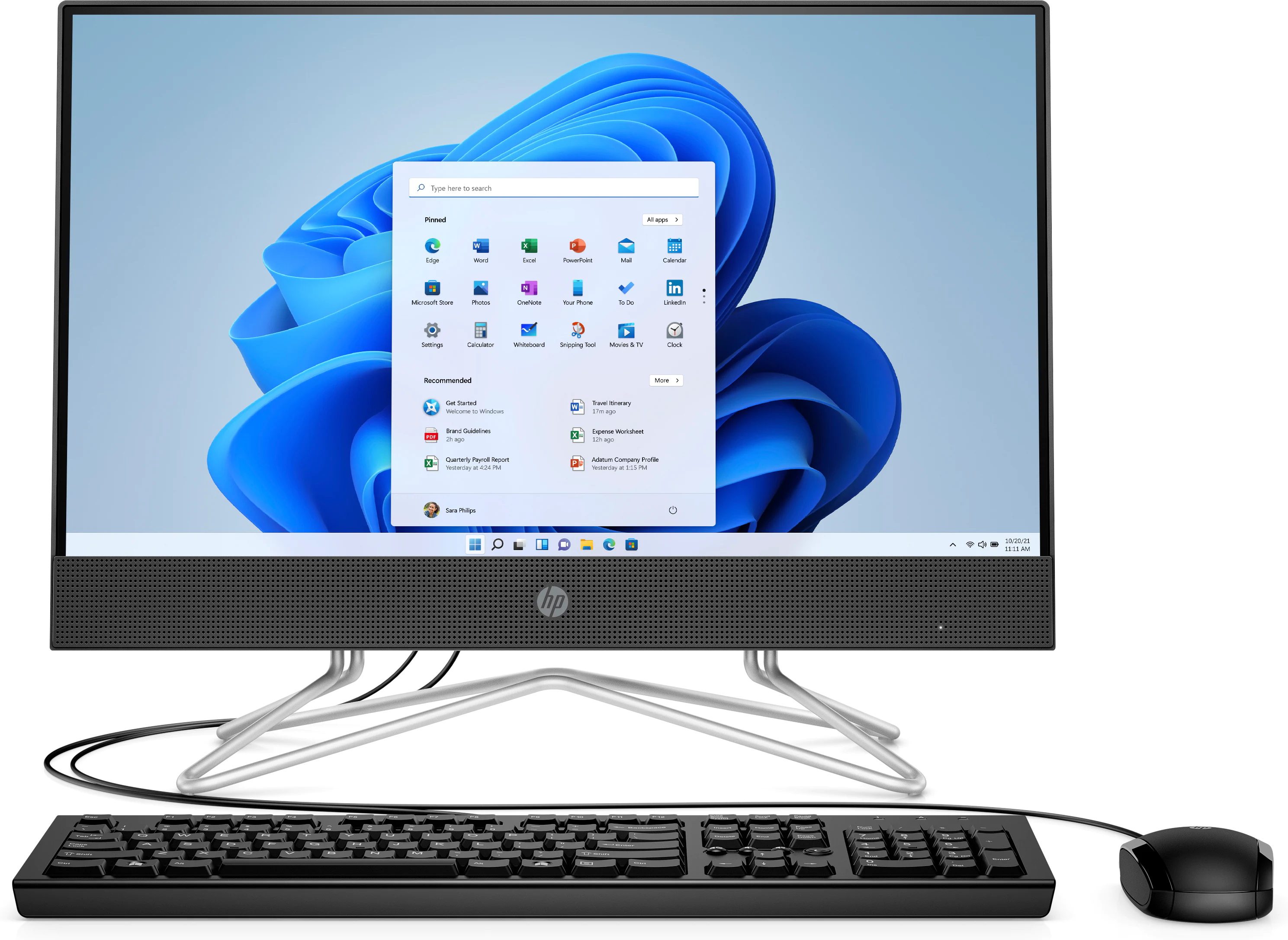 PC HP AIO 200 ProG4 633S9PA (21.5 FHD/i5-10210U/8GB/256GBSSD/Win 11/DVDRW/Keyboard,Mouse)- Hàng Chính hãng