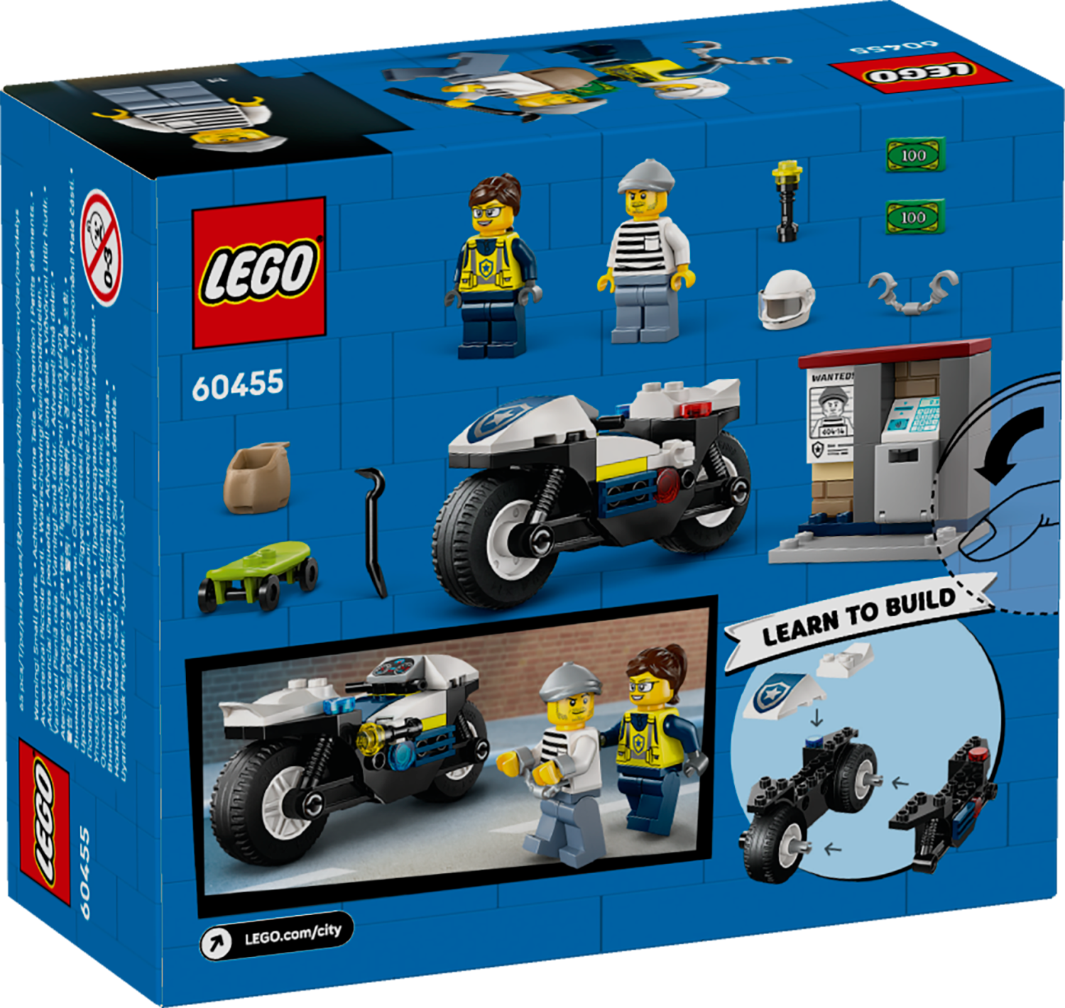 Đồ Chơi Lắp Ráp Cuộc Đua Truy Bắt Cướp - Lego City 60455 (65 Mảnh Ghép)