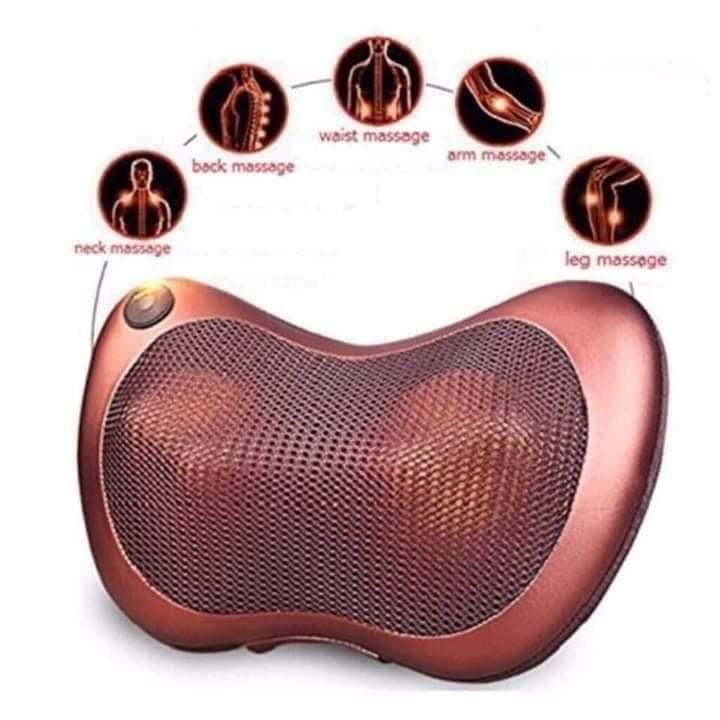 Gối Massage Hồng Ngoại 8 Bi Magic,Gối thư giã 8 bi xoay 360 độ