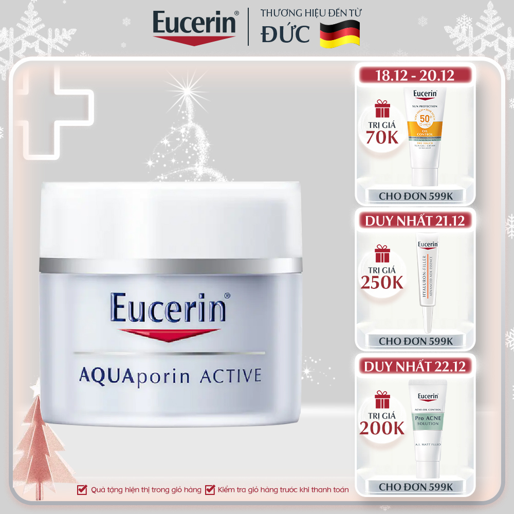 Kem dưỡng ẩm Eucerin AQUAporin ACTIVE cho da thường đến da hỗn hợp (50ml)