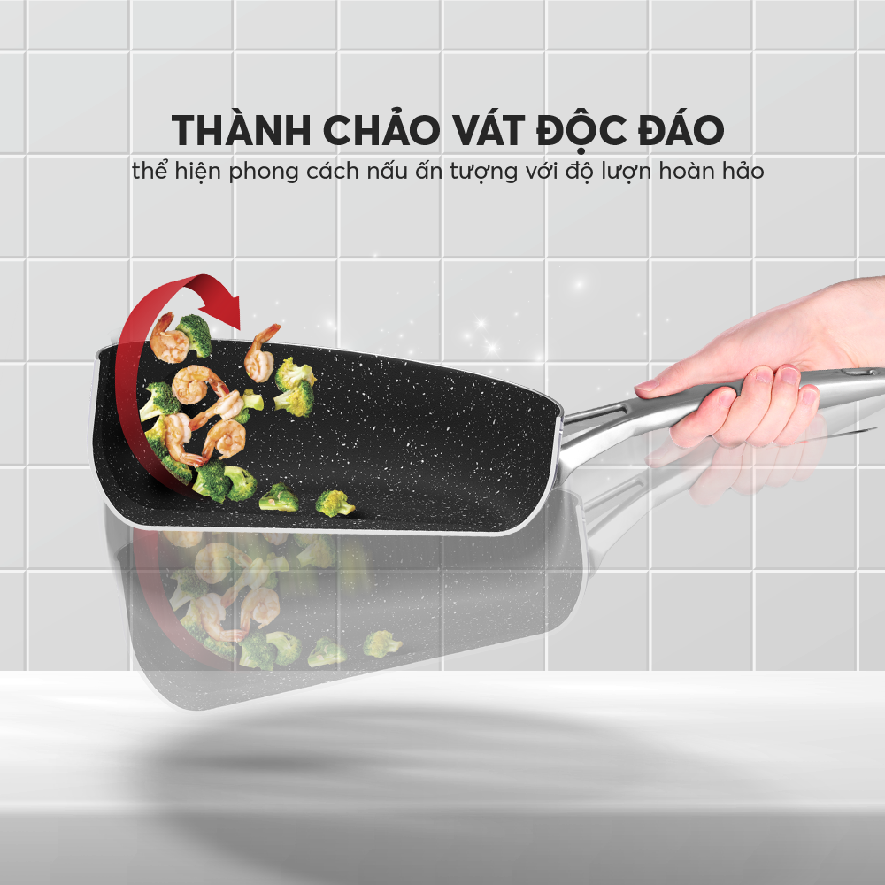 Chảo Xào Rán Chống Dính Full induction Elmich Hera 8240 20cm/8241 24cm/8242 26cm/8243 28cm