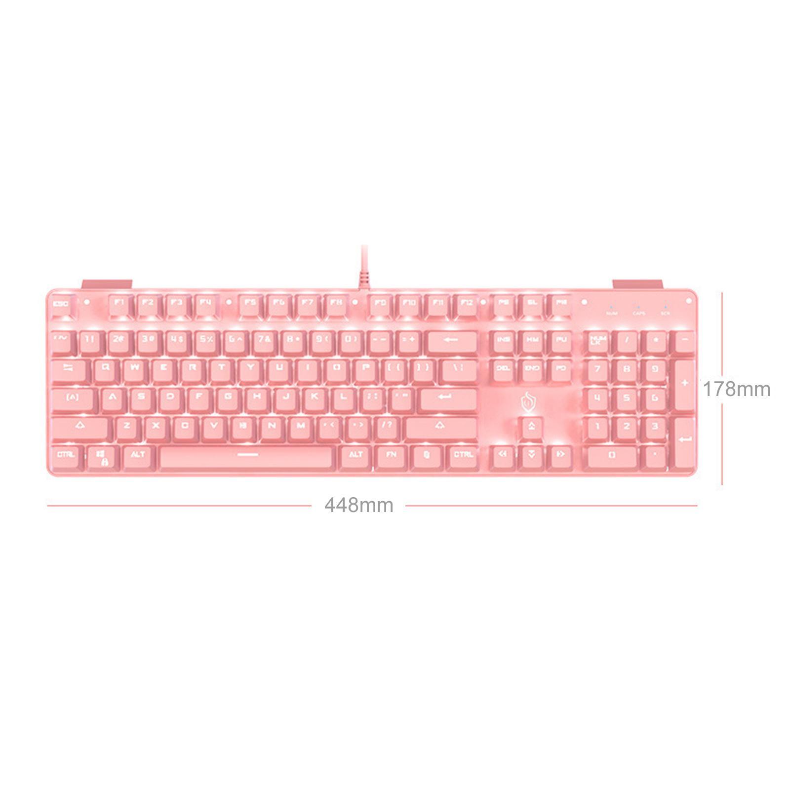 Professional 104 Keys Keyboard, LED Gaming Keyboards Backlit Gaming Keyboard for PC Computer Gamer