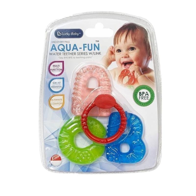 Miếng ngậm nướu chứa nước Lucky Baby - Aqua-Fun Water Teether Series With Link 611203