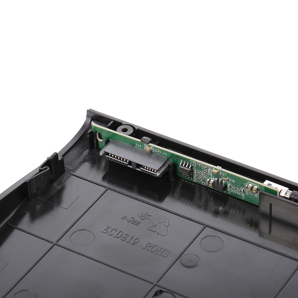 Hộp Đựng Ổ Đĩa Quang Siêu Mỏng Di Động USB 3.0 SATA 9.5mm Cho PC Máy Tính Xách Tay, Màu Trắng