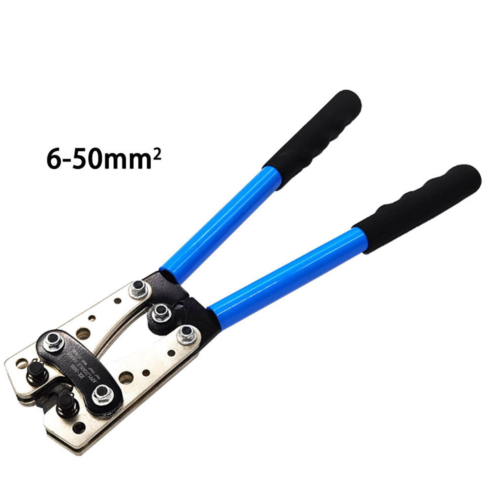 Portable Cable Crimping Plier Hand Tools Wire Rope Crimping Tool for 6~50mm2