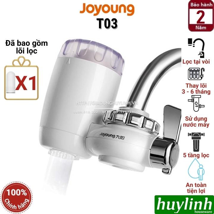 Thiết bị máy lọc nước tại vòi Joyoung JYW-T03 - Lọc nước máy - Lõi lọc 5 cấp - Hàng chính hãng