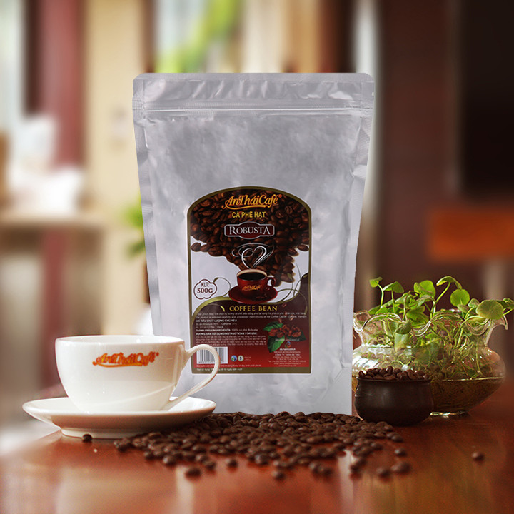 Cà Phê Hạt Rang AnTháiCafé Túi Robusta - 500g