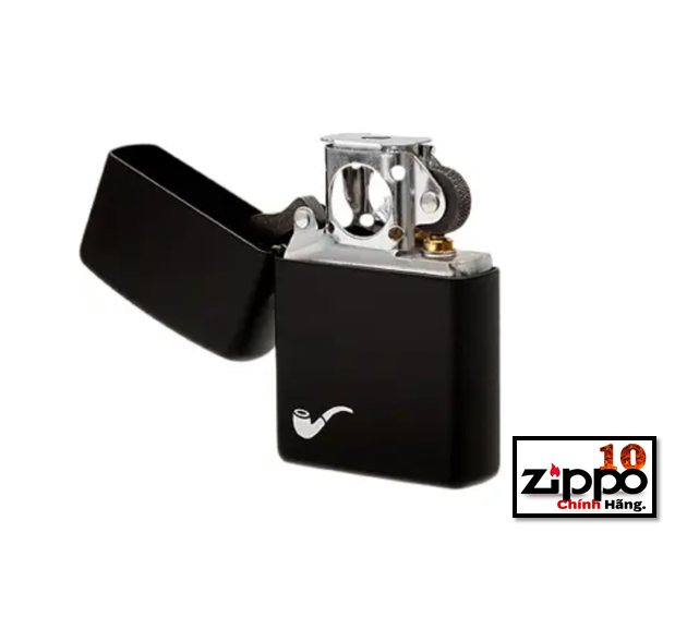 Bật Lửa Hut Tau 218PL Zippo Black Matte Pipe - Chính hãng 100%