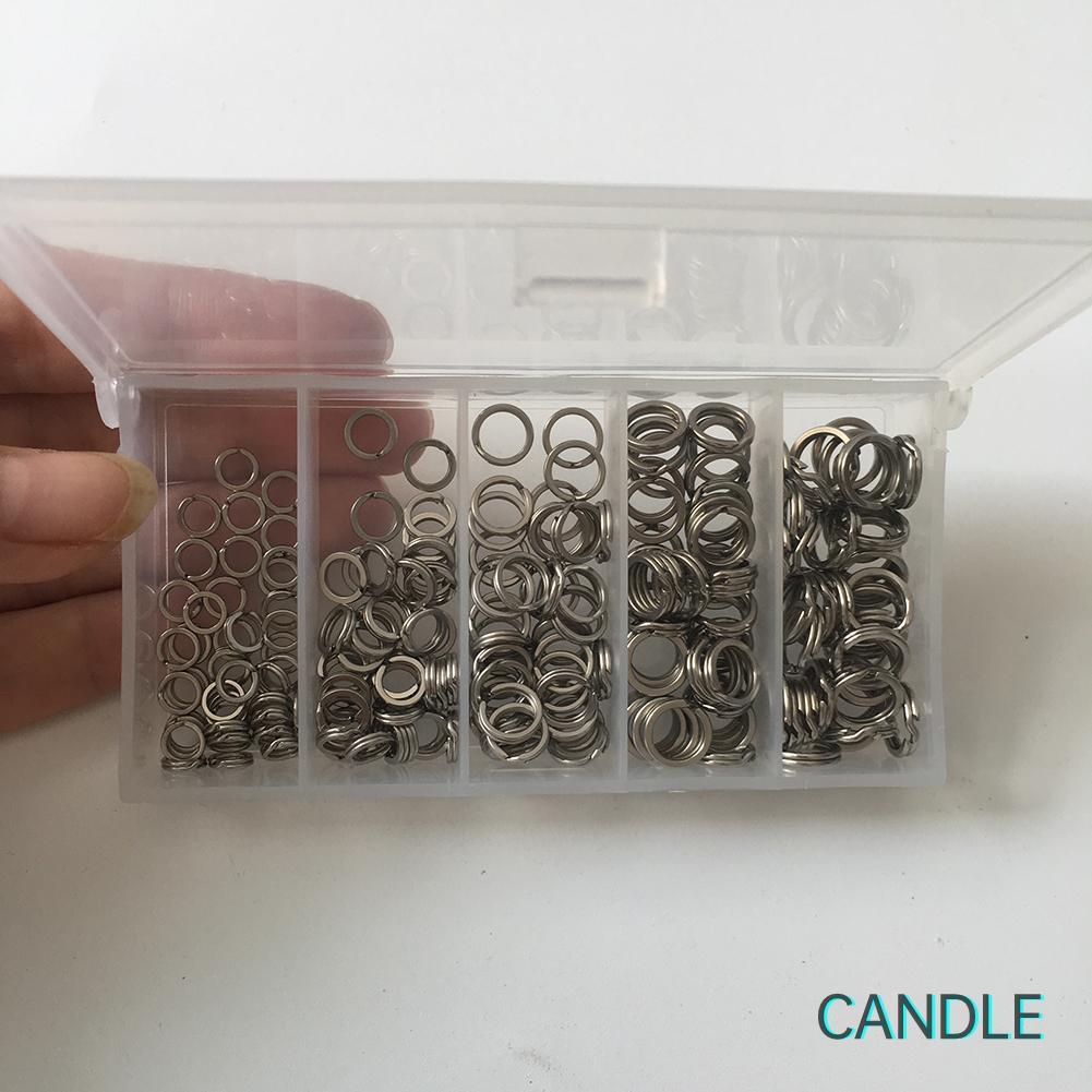 Set 200 Khuyên Nối Câu Cá Bằng Thép Không Gỉ