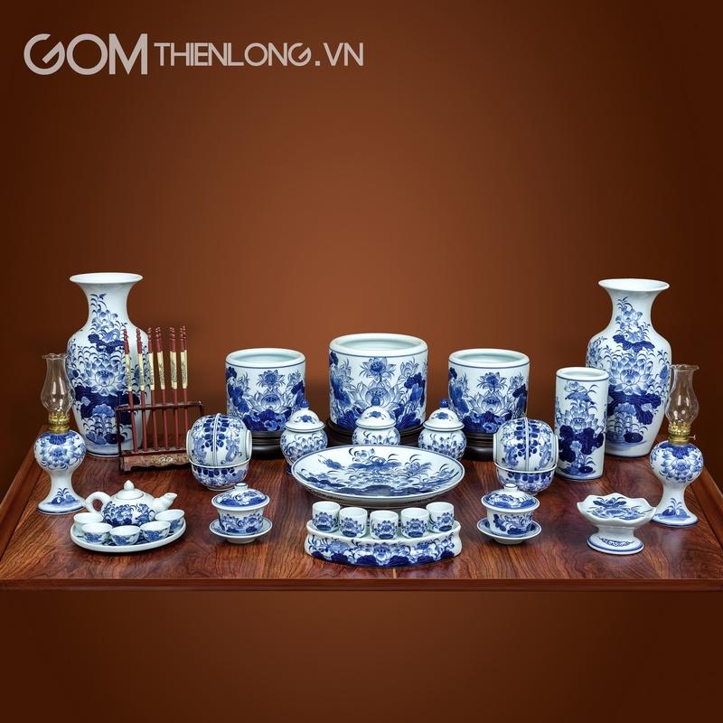 Bộ Đũa Thờ Gỗ Cao Cấp - Đồ Thờ Bát Tràng - Gốm Thiên Long