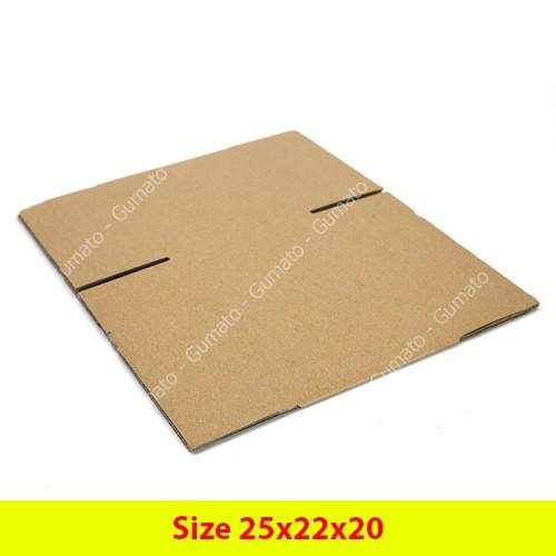 Hộp giấy, thùng carton size 25x22x20 giấy carton gói hàng Everest