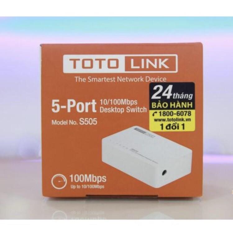 Bộ Chia Mạng 5 Cổng 100mbps Totolink S505 – Hàng Chính Hãng