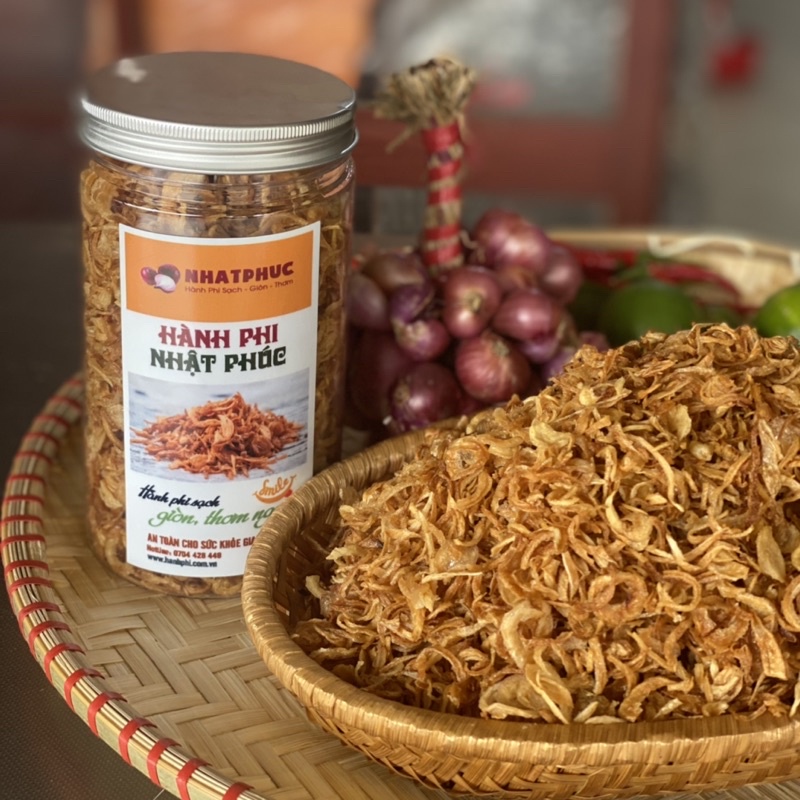 Hành Phi Sạch Ông Bốn - Thơm, Giòn, Nguyên Chất 100%( Hũ 300g)