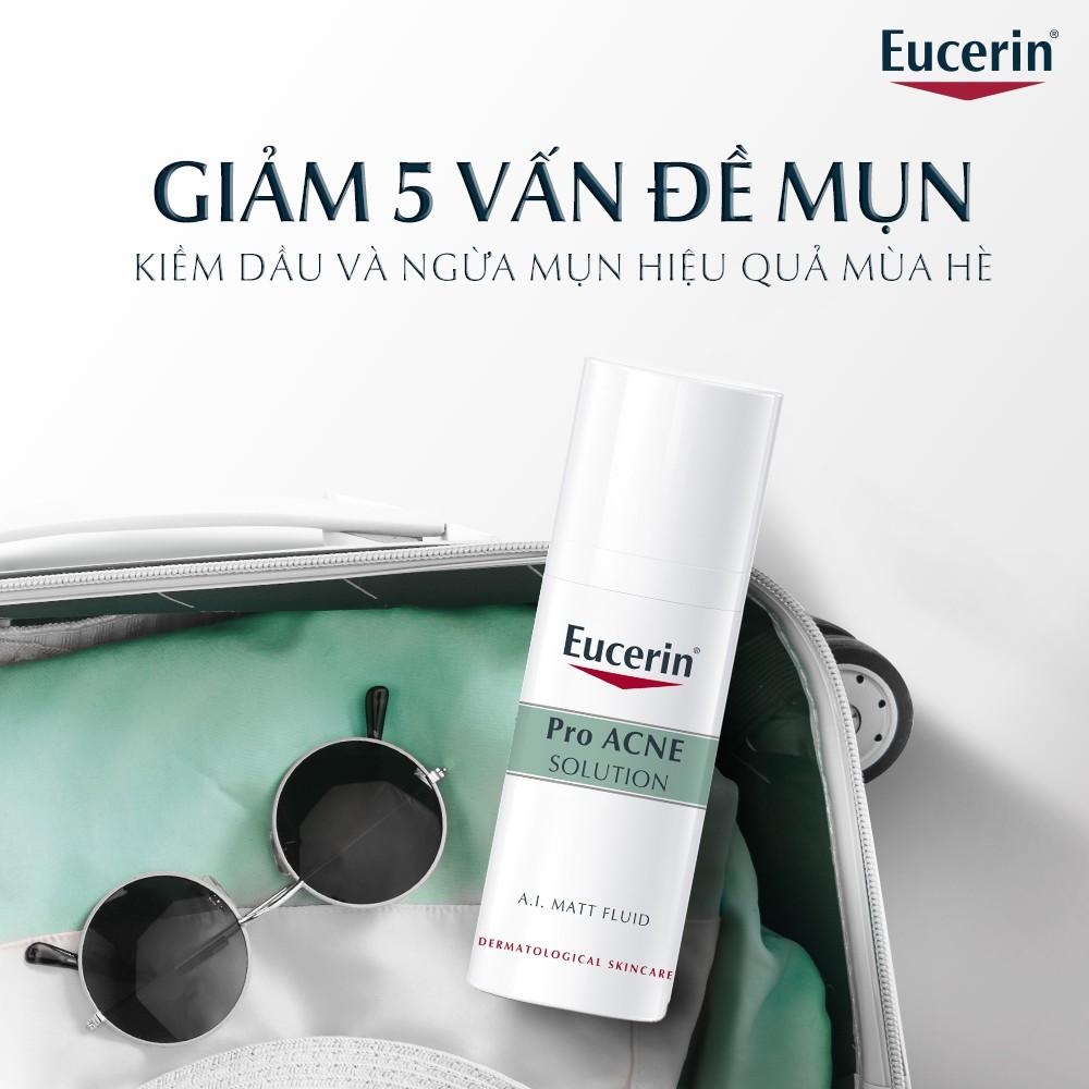 Eucerin Kem Dưỡng Giảm Mụn Proacne A.I Matt Fluid 50ml