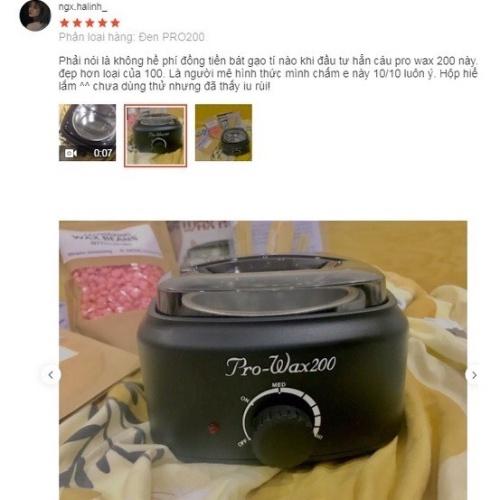 Nồi Nấu Sáp Wax Lông - Pro Wax 200 Nồi Nấu Sáp Tại Nhà Siêu Tiện Lợi, Nấu Sáp Chỉ Với 5 Phút