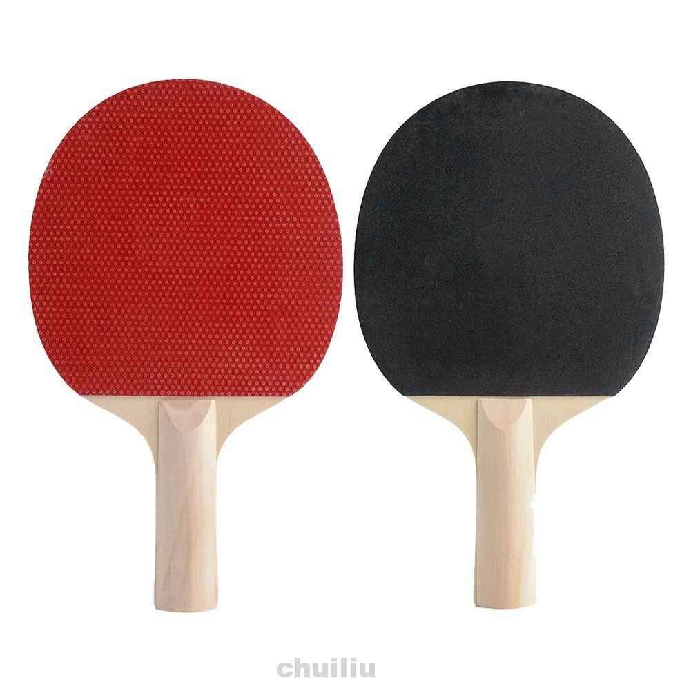 Set 2 Vợt Bóng Bàn 3 Trái Bóng Chống Trượt Cho Người Mới Bắt Đầu