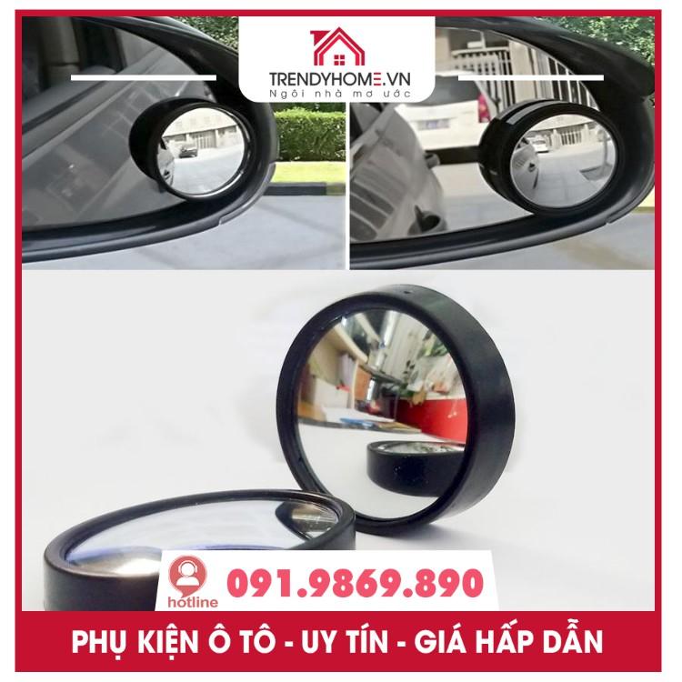 Bộ 2 gương cầu kính lồi, chiếu hậu xóa điểm mù xe hơi, ô tô, xe tải tăng độ an toàn khi tham gia giao thông