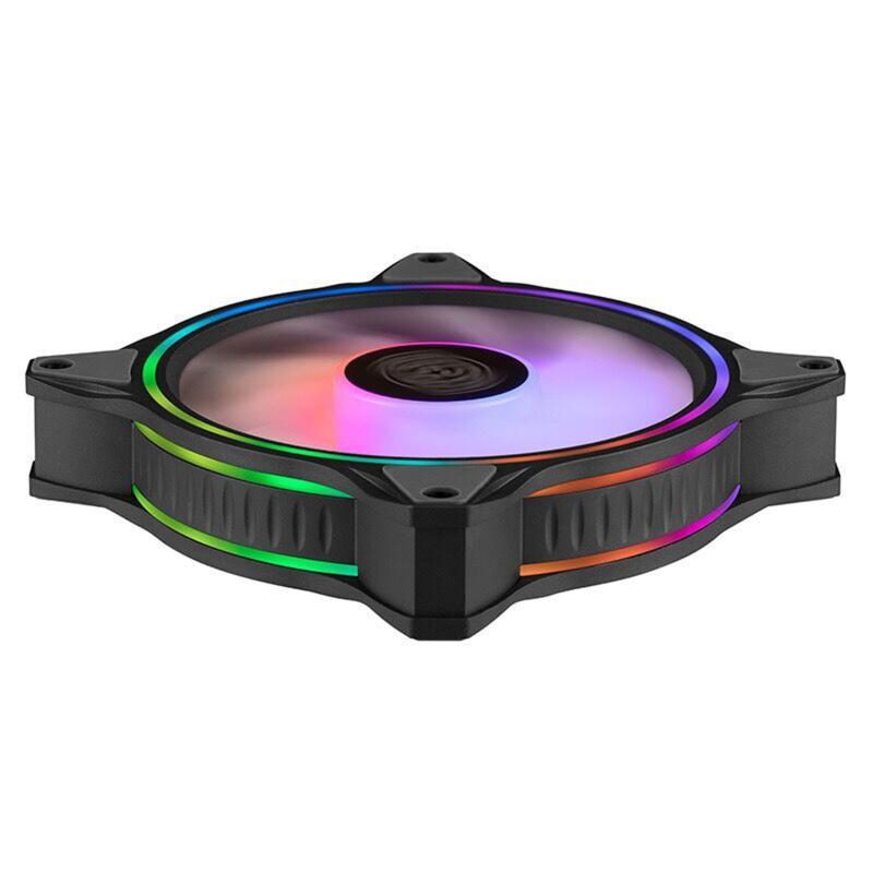 Quạt Tản Nhiệt Hai Vòng Nhẫn Có Đèn Rgb Mf120 Cho Pc
