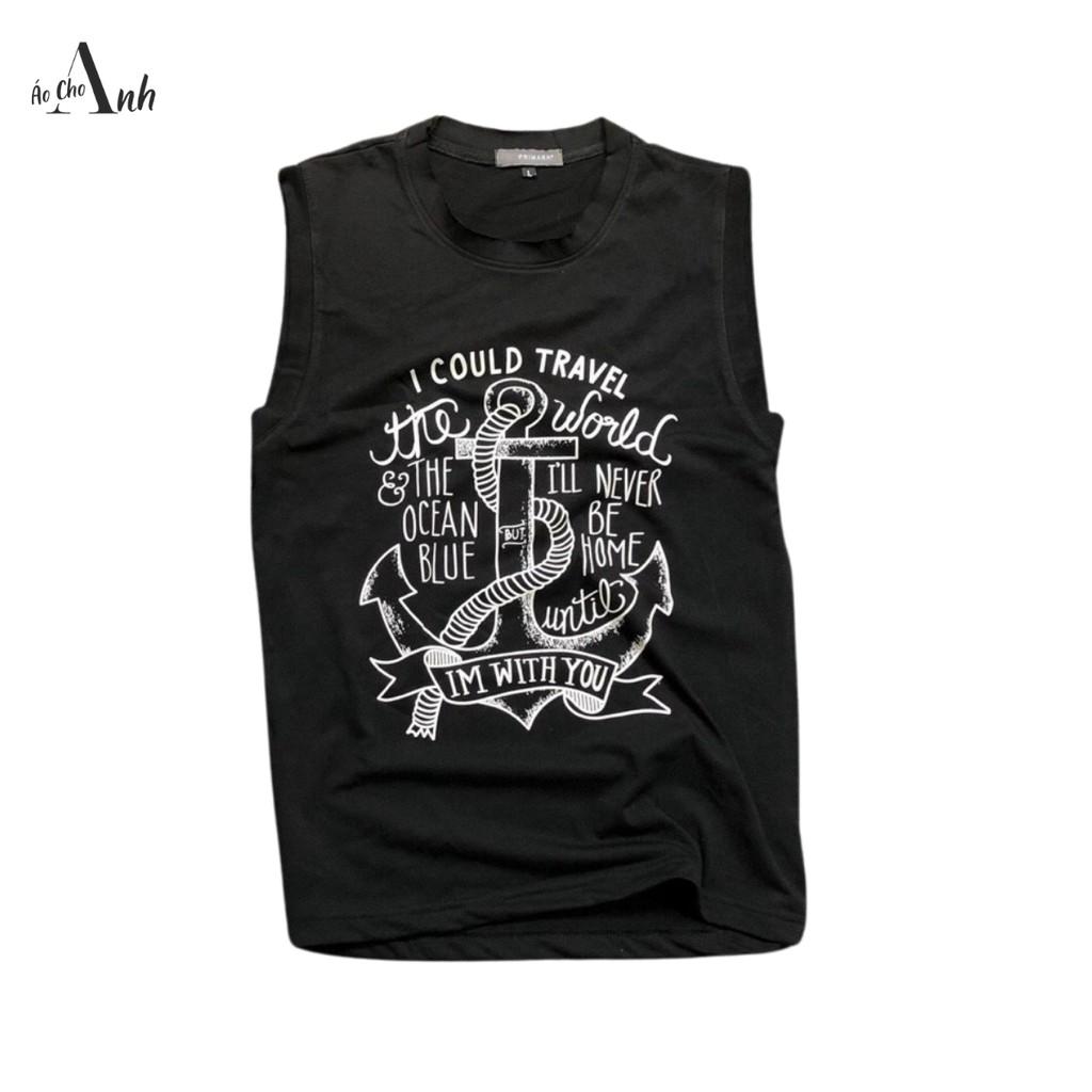 Áo thun ba lỗ nam tanktop cho mùa hè vải thun cotton cực mát thoải mái vận độngkhông bể form team 3 lỗ - A08