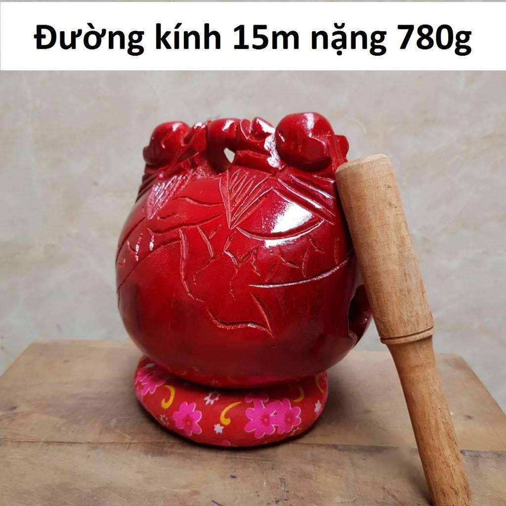 Mõ gỗ sơn đỏ cao cấp MS20