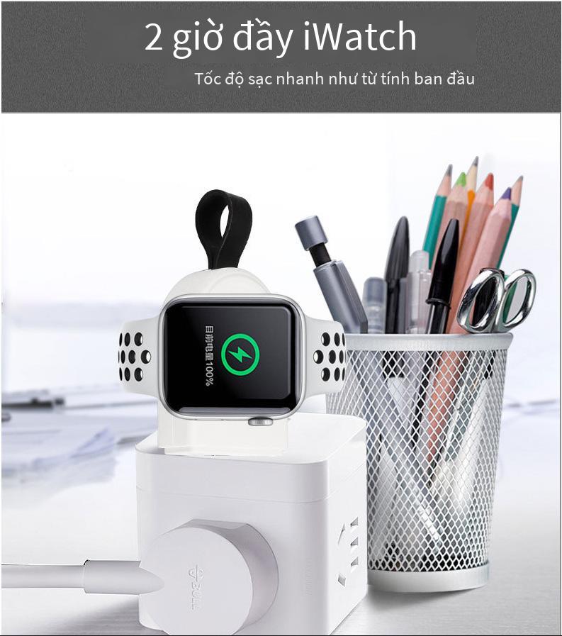 Phong cách mới nhất phong cách hot phong cách di động USB đồng hồ tai nghe điện thoại di động sạc nhanh không dây đa chức năng hút từ tính sạc không dây