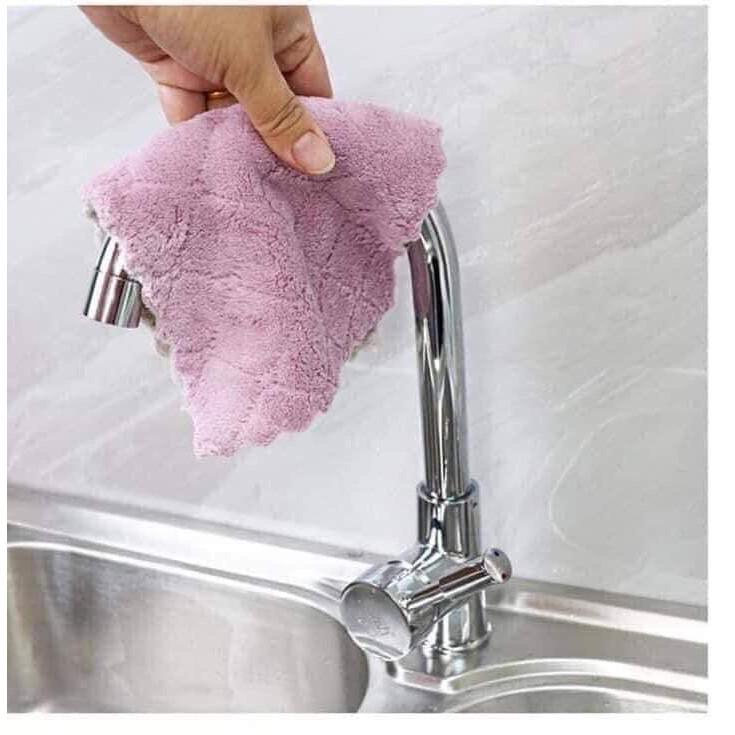 Set 10 Khăn 2 Mặt Lau Bát Đĩa Nhà Bếp Đa Năng