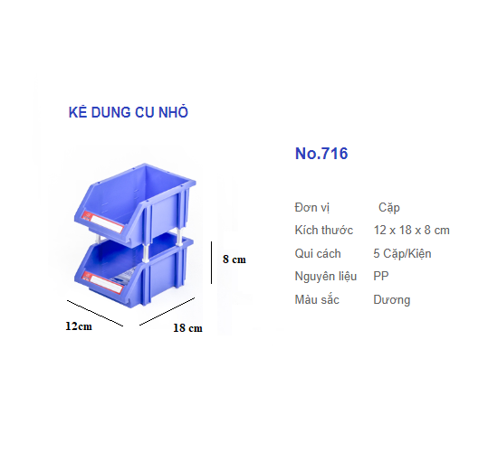 Combo 5 Cặp Kệ Dụng Cụ Nhỏ Duy Tân - Kệ Khay chuyên dụng đựng linh kiện điện tử, bu lông , ốc vít - Hibucenter