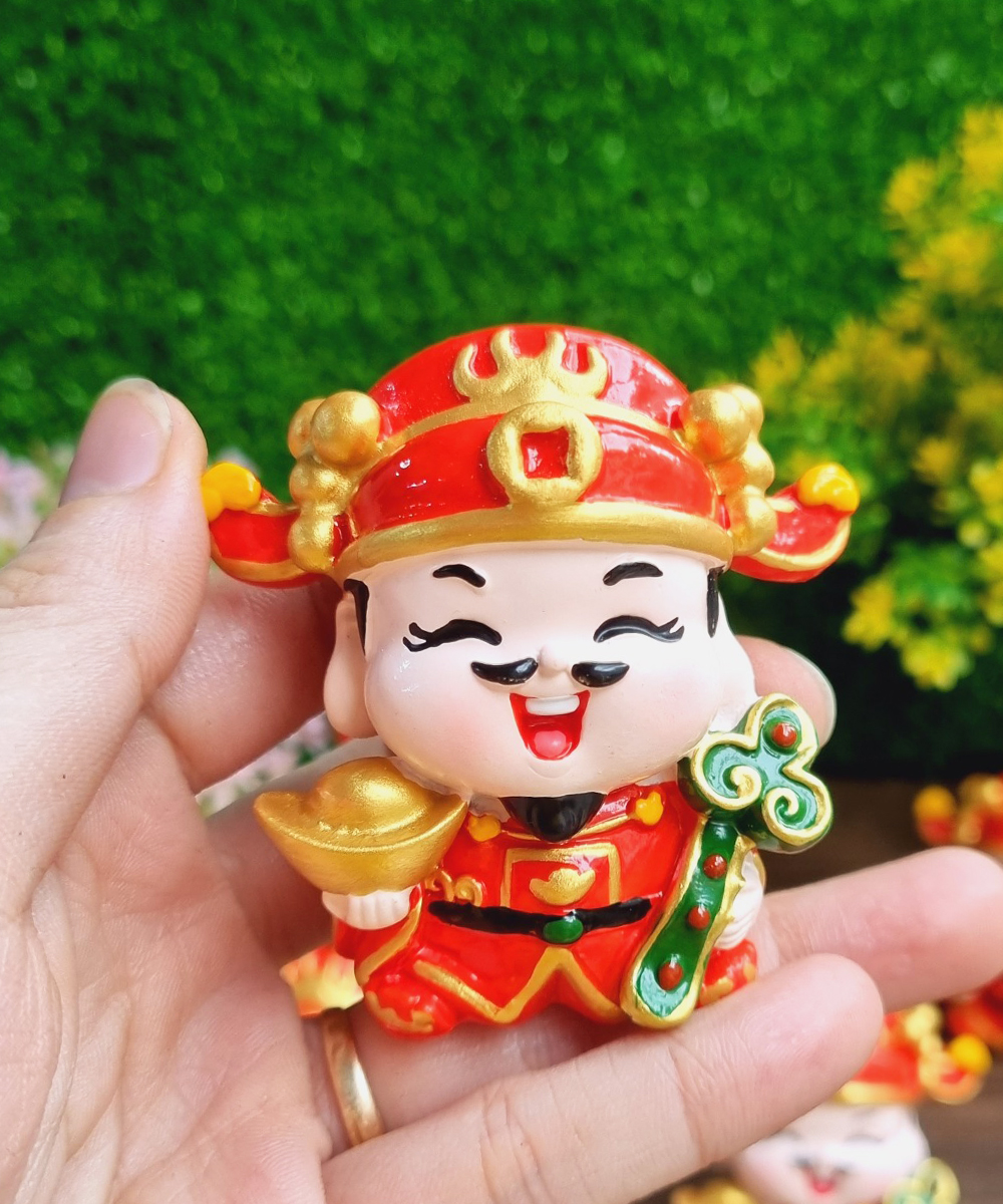 Tượng chibi Thần Tài Như Ý Cát Tường 6cm cao cấp