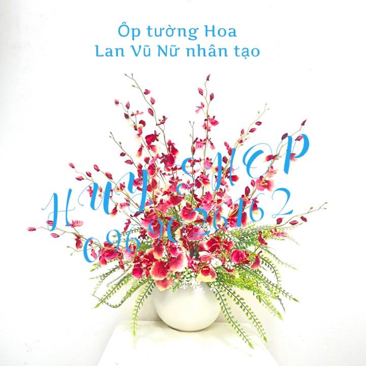 Ốp tường Hoa LAN VŨ NỮ nhân tạo trang trí nhà cửa