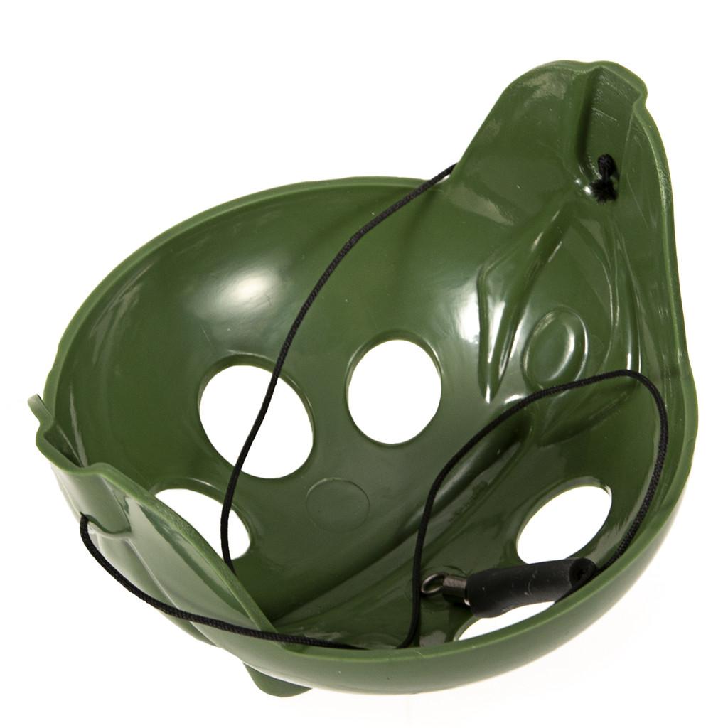 Plastic Carp Fishing Feeder Bait Cage Fishing Lure Holder Basket Trap Green