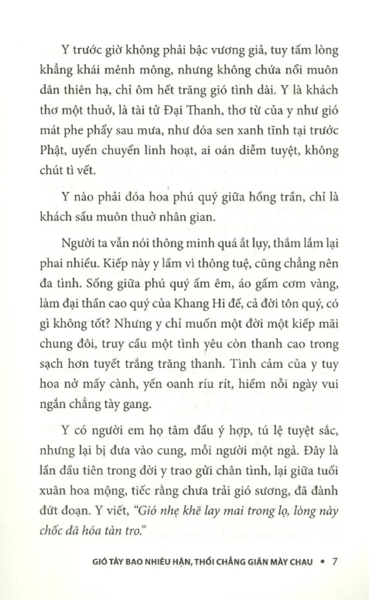 Gió Tây Bao Nhiêu Hận Thổi Chẳng Giãn Mày Chau