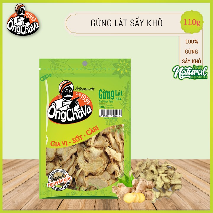 Gừng Lát Sấy Khô Ông Chà Và 110g