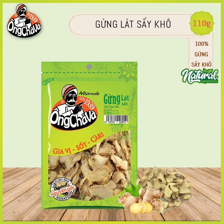 Gừng Lát Sấy Khô Ông Chà Và 110g (Dried Ginger)