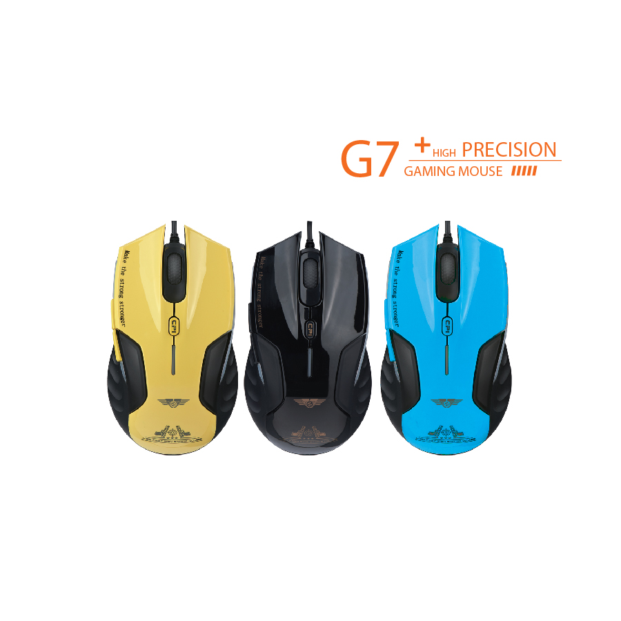 Chuột có dây Gaming NEWMEN G7-Plus,3200DPI,Switch Kaith 10m,Cảm biến A3519,form chuẩn - Hàng Chính Hãng, bảo hành 24 tháng