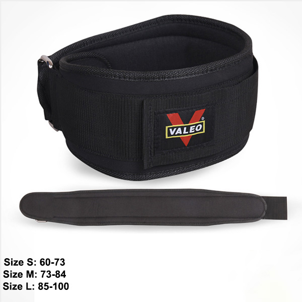 Đai Lưng Mềm Tập GYM, Thể Hình Valeo Bản Bé 12,5cm Lifting Belt