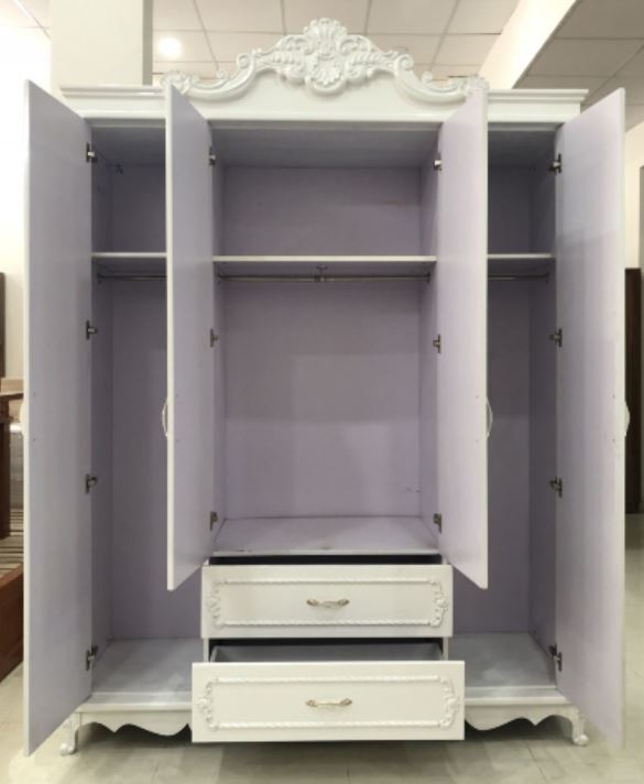 Tủ Ao Gỗ Mdf 4 Canh Tan Cố điển Sơn Trắng Cao Cấp Tủ Gỗ Thương Hiệu Oem Noithatruby Com Tủ Ao Gỗ Mdf 4 Canh Tan Cố điển Sơn Trắng Cao Cấp Tủ Gỗ Thương Hiệu Oem Noithatruby Com