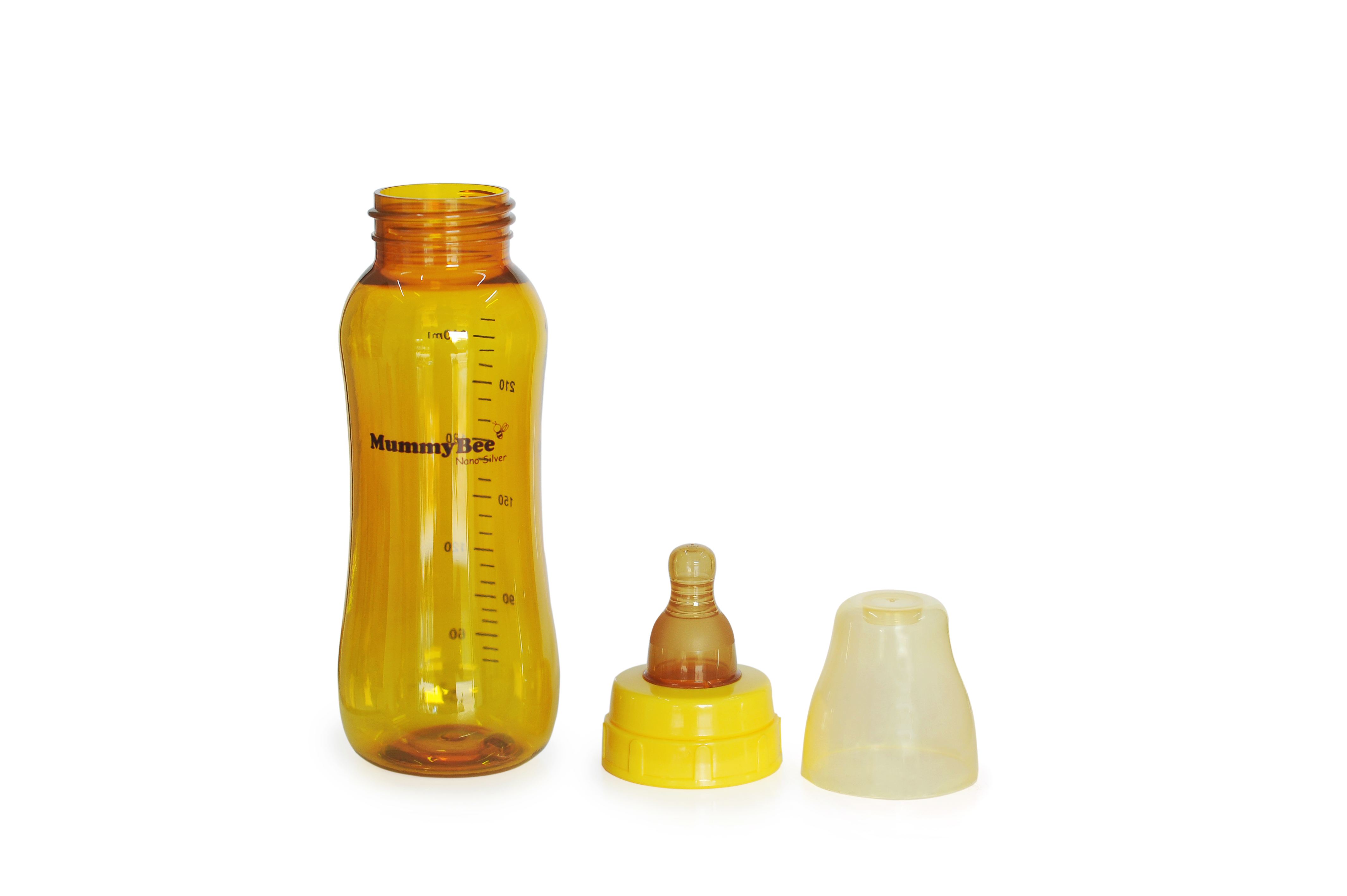 Bình sữa cổ thường MummyBee Nano Silver 250ml