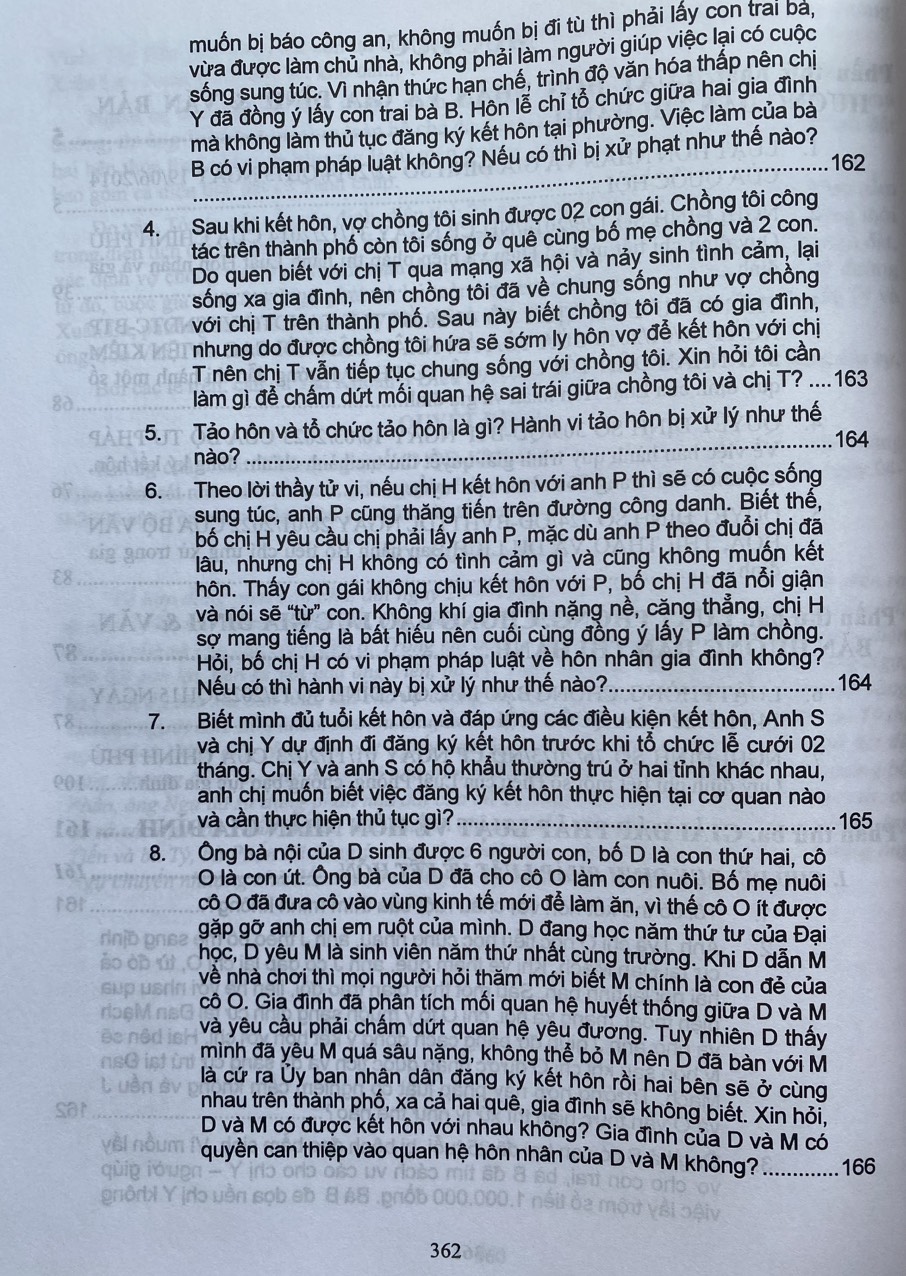 Luật Hôn nhân và gia đình - Luật phòng, chống bạo lực gia đình và 166 tình huống giải đáp pháp luật về hôn nhân gia đình