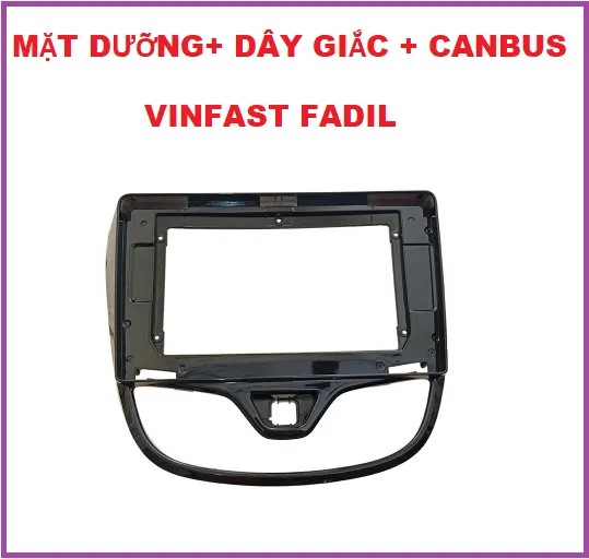 Mặt dưỡng Fadil 9 inch kèm giắc nguồn  và canbus.Khung dưỡng lắp màn hình cho xe VINFAST FADIL đầy đủ phụ kiện