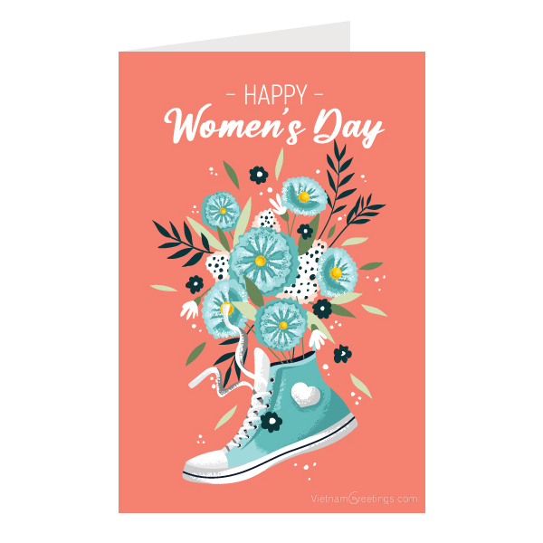 Thiệp ngày phụ nữ 8.3 và 20.10 Women's day - Thiệp Greenwood 12x18cm kèm phong bì (Giao mẫu ngẫu nhiên)