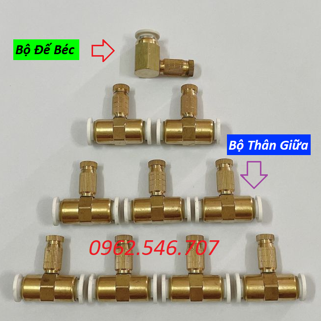 Combo máy bơm phun sương 12v áp lực cao - máy bơm nước mini 12v làm mát không khí - bơm nước việt nhật tăng áp mini