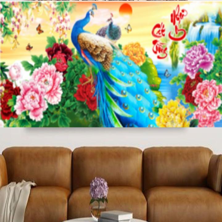 Tranh đá công cát tường như ý LG-1506 - kích thước: 120 * 60cm.
