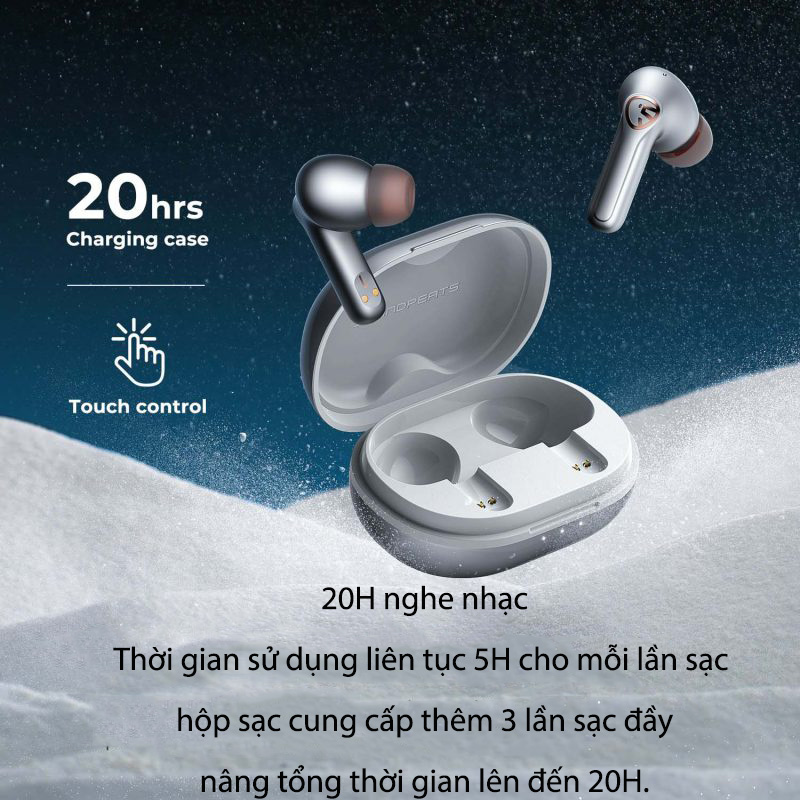 &quot;Tai Nghe Bluetooth Earbuds SoundPeats H2 hỗ trợ điều khiển cảm ứng tiện lợi - Hàng Chính Hãng