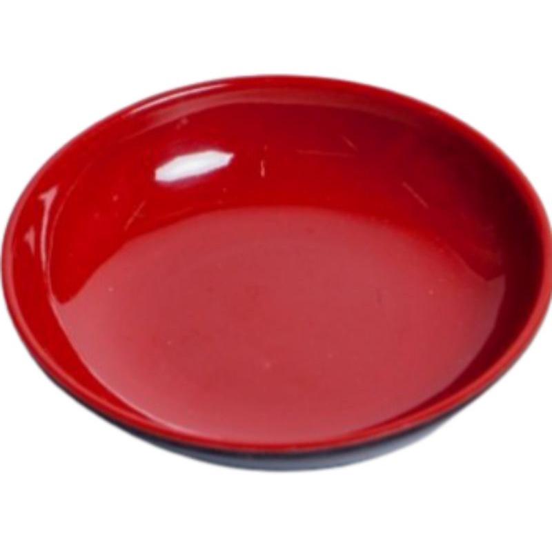 Chén Chấm Nhựa Melamine 2 Lớp Đỏ Đen