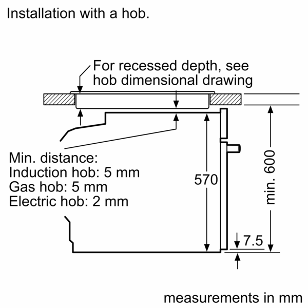 Lò Nướng Âm Tủ Bosch HBG5585S6B Series 6, Dung Tích 71l, Home Connect, Điều Khiển Cảm Ứng, Nhập Đức, , Hàng Chính Hãng