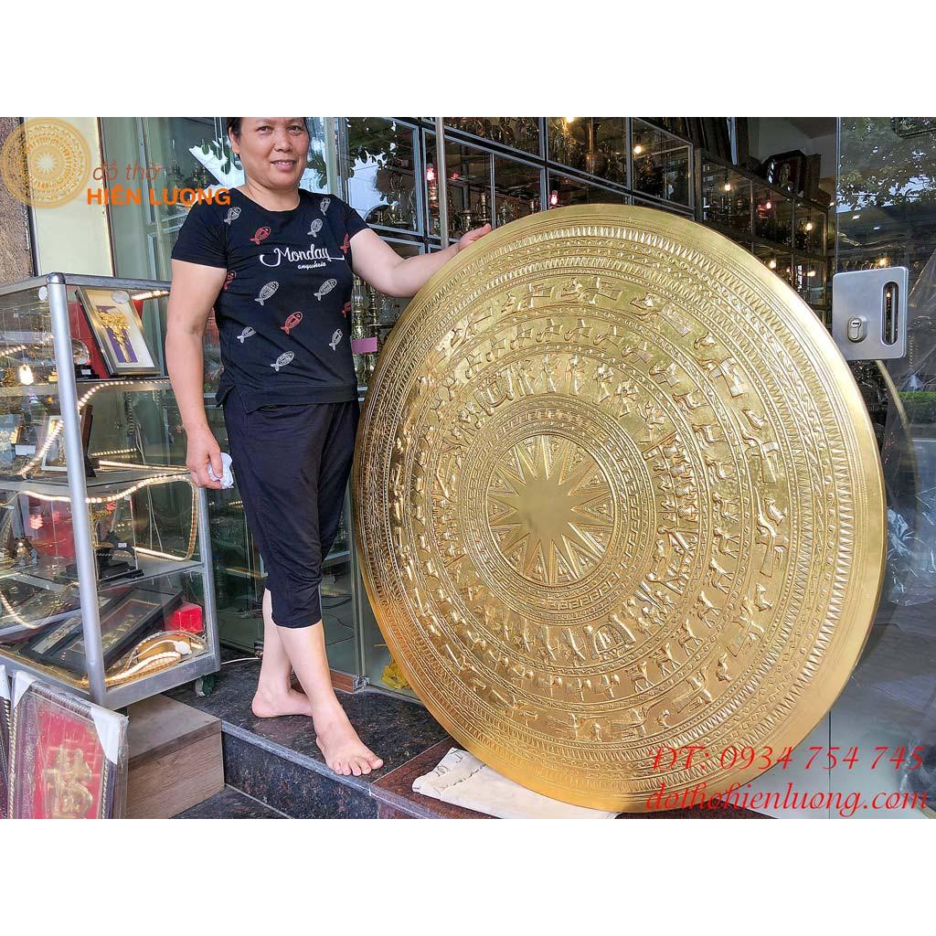 Mặt Trống Đồng Mạ Vàng 1m2