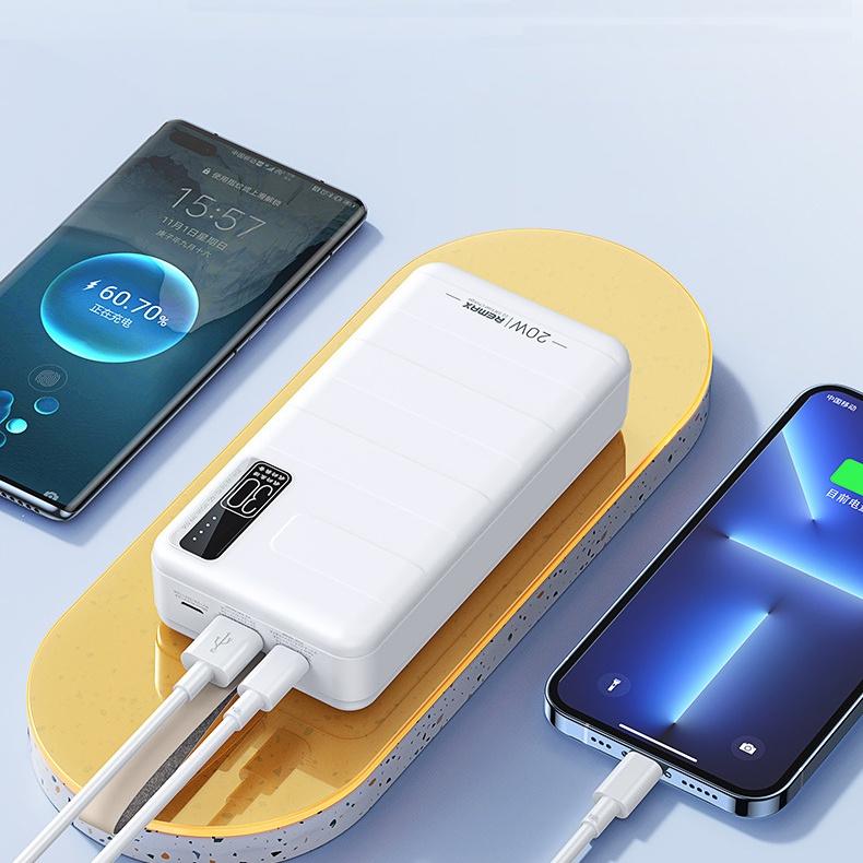 Pin dự phòng sạc nhanh Remax RPP-506 Noah Series 30000mAh an toàn đi máy bay - hỗ trợ QC 22.5W và PD 20W - Hàng Chính Hãng