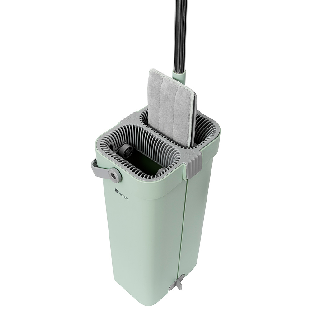 Bộ Lau Sàn 2 Ngăn Elmich EL3004, Hàng Chính Hãng, Đầu Xoay 360 Độ, Làm Sạch Hiệu Quả - JoyMall