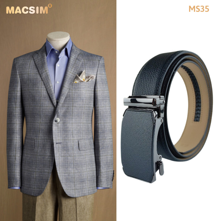 Thắt lưng nam da thật cao cấp nhãn hiệu Macsim MS35