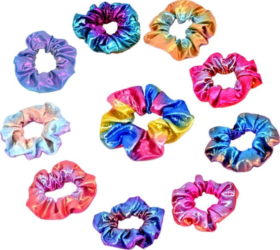 Các Loại Màu Tóc Scrunchies 10 Miếng